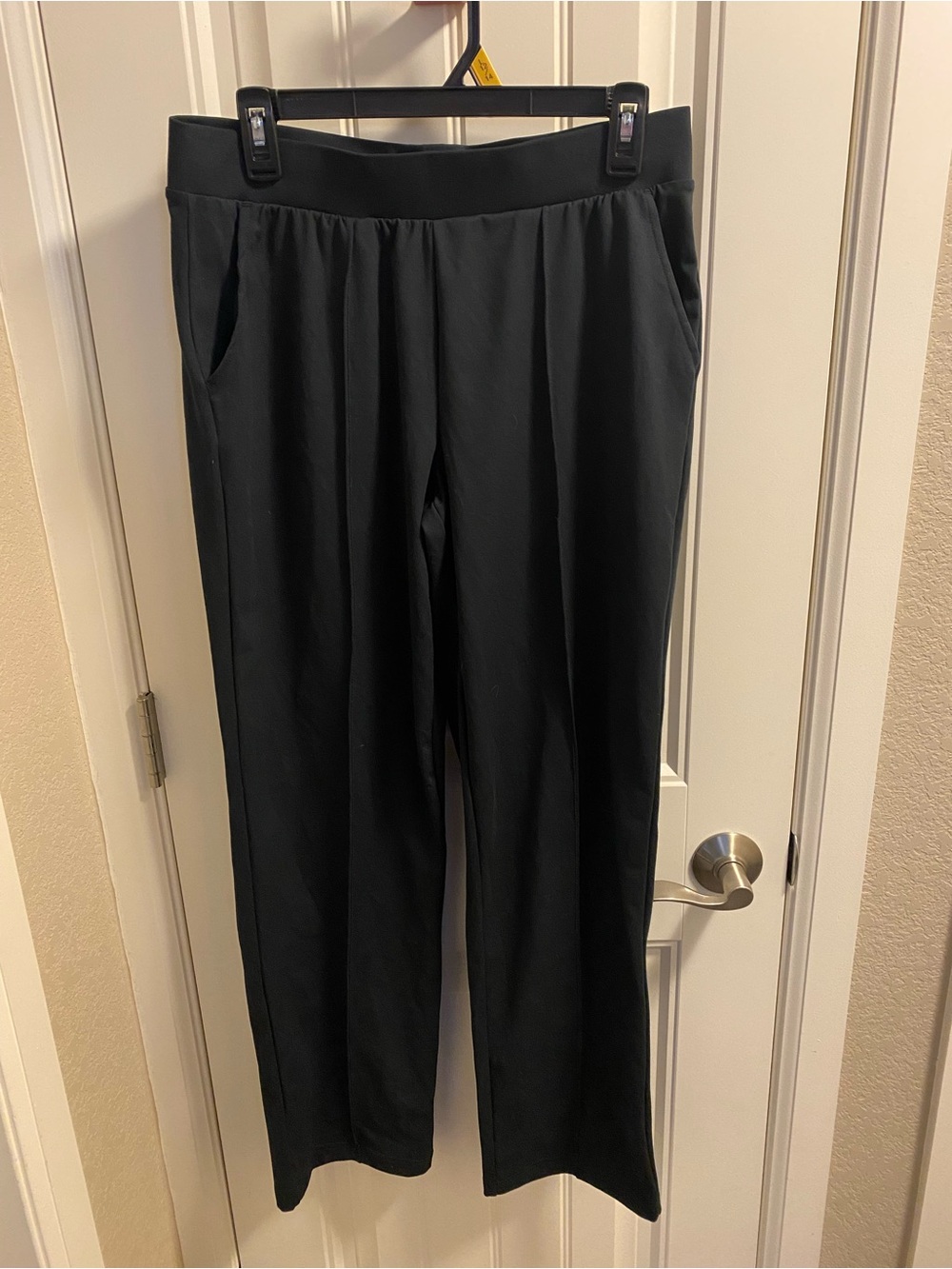 Mondetta M Pants Black Casual Ladies Medium Athletic Track Pants Stretch Pull On